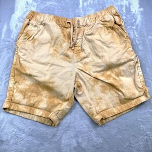 Katin Shorts Mens Large Yellow Tie Dye Outdoor Surf Drawstring Chino Retro Beach